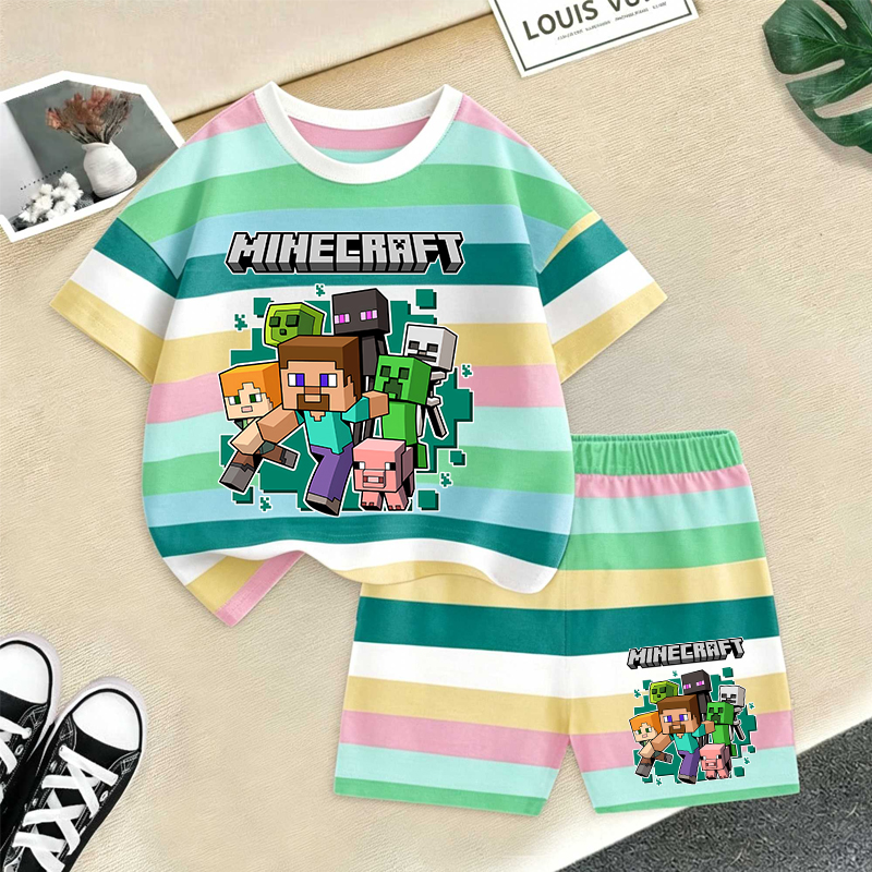 Boyshort Underwear - Minecrafted Girl boy Summer T shirt