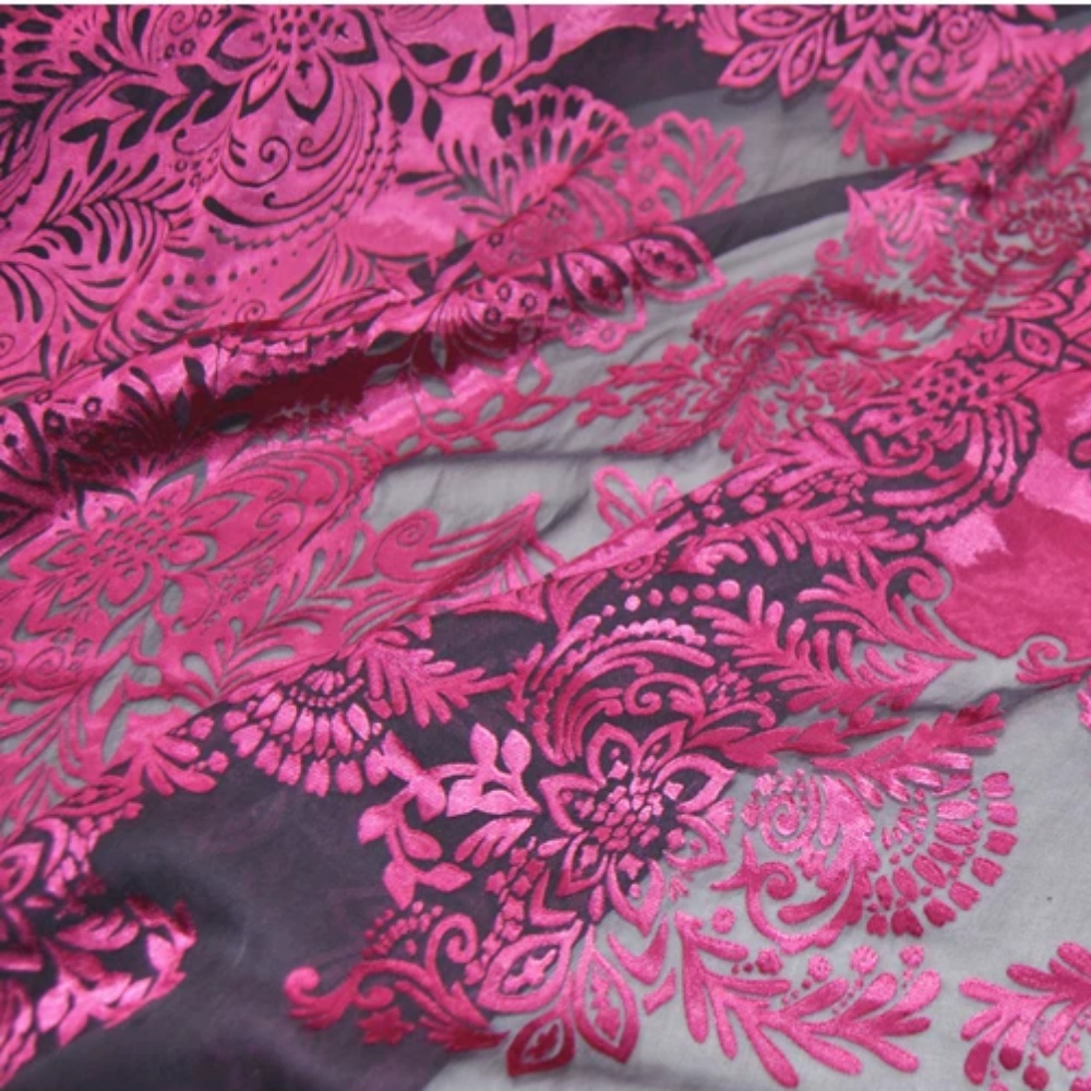 Fashion Large Pink Flower Desi - Robe Silk Women incelemesi ve fiyatı