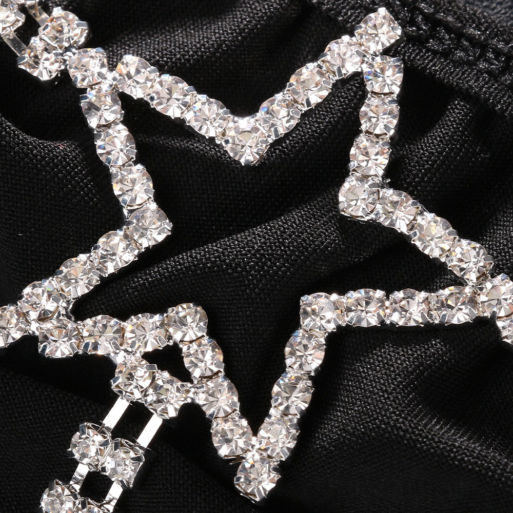 Sexy Crystal Star Waist Thong  - Thong Bikini Women incelemesi ve fiyatı