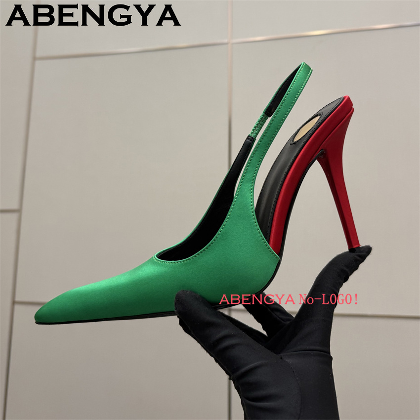 Multi-color Satin Pointy Toe T - Slip Dress Satin incelemesi ve fiyatı