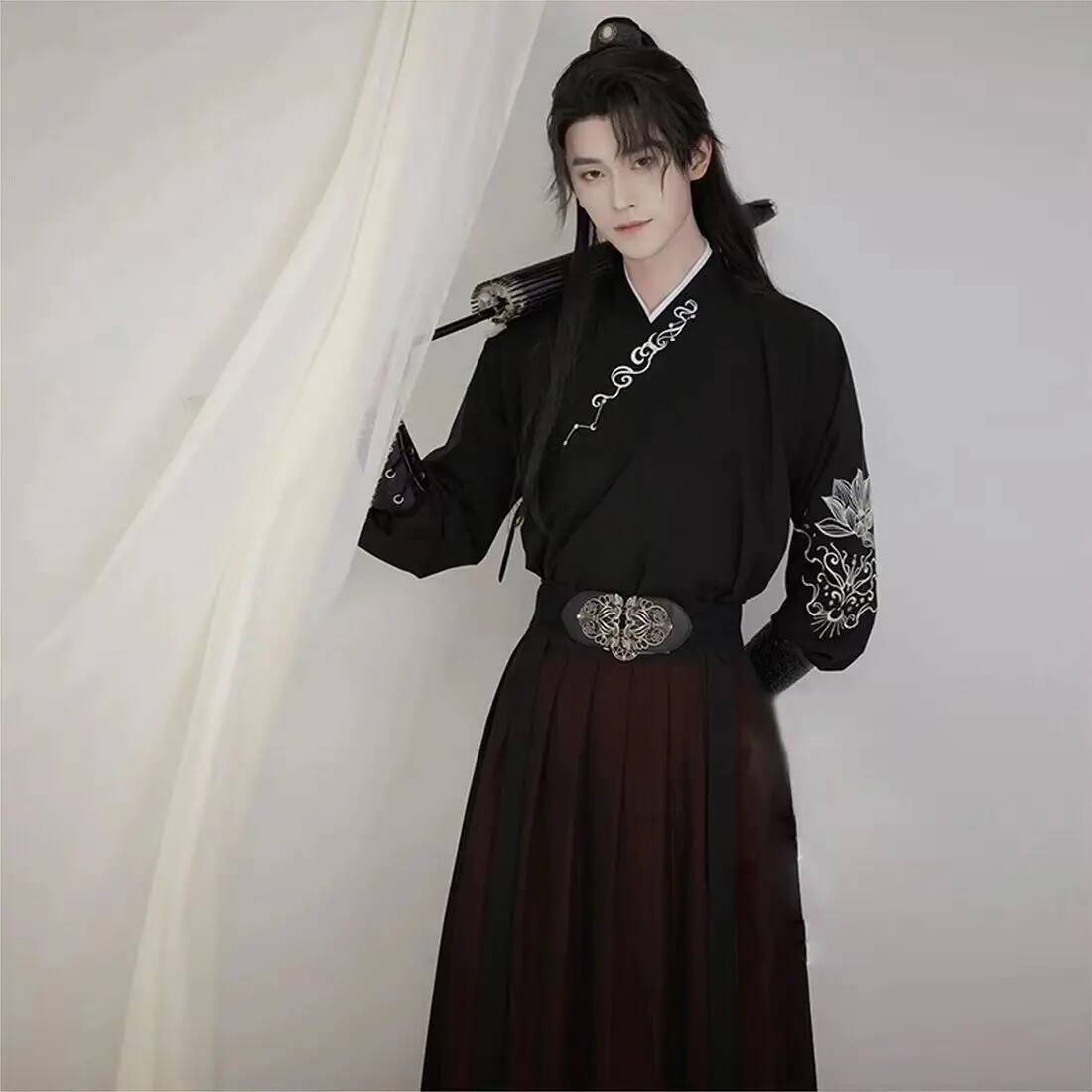 Ancient knight hanfu men women - Robe Silk Women incelemesi ve fiyatı