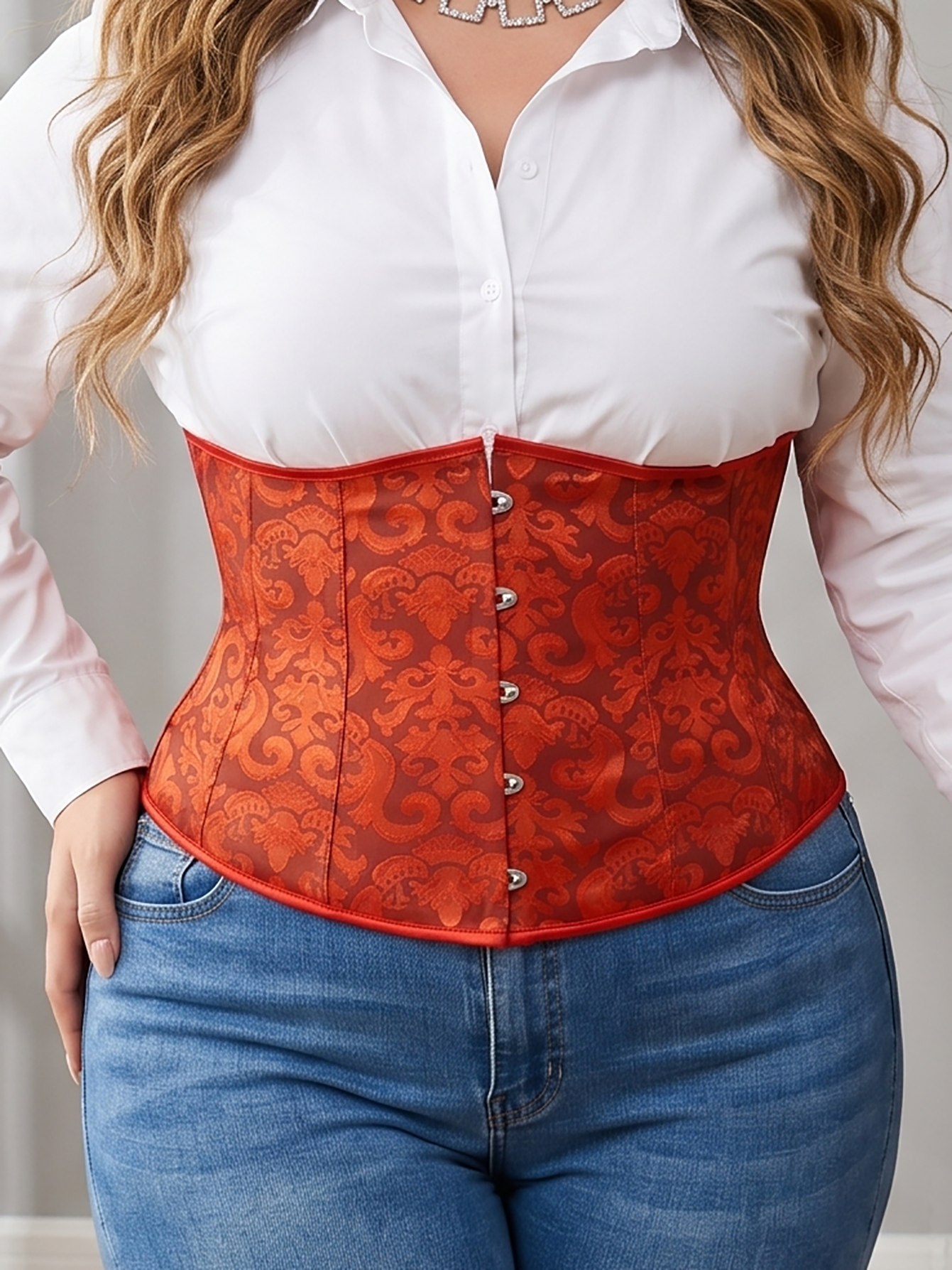 Women's Plus Size Court Lace W - Corset Waist Cinch incelemesi ve fiyatı