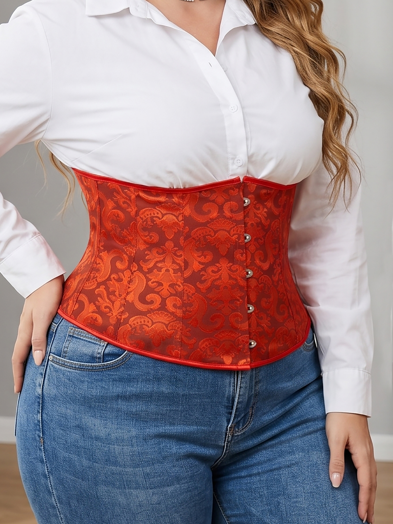 Women's Plus Size Court Lace W - Corset Waist Cinch incelemesi ve fiyatı
