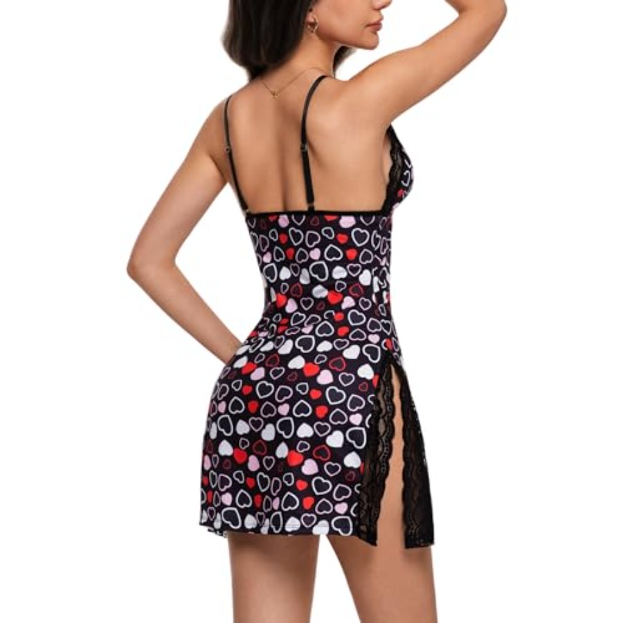 Night Gowns for Women V Neck L - Babydoll Chemise Night incelemesi ve fiyatı