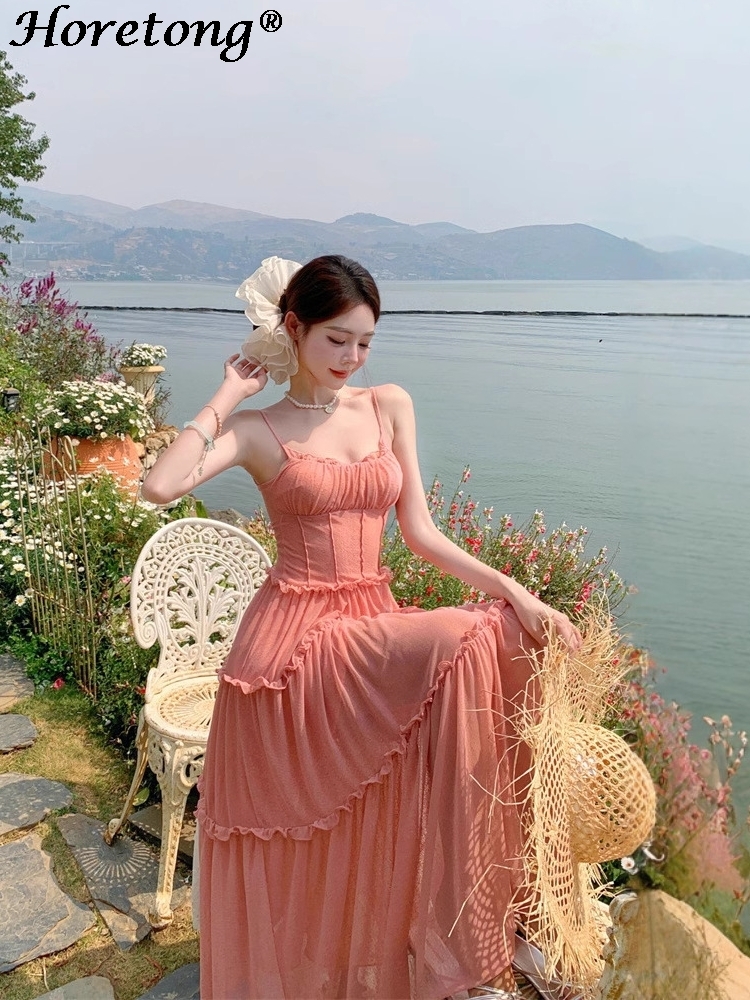 Women's Summer Solid Cami Maxi - Corset Waist Cinch incelemesi ve fiyatı