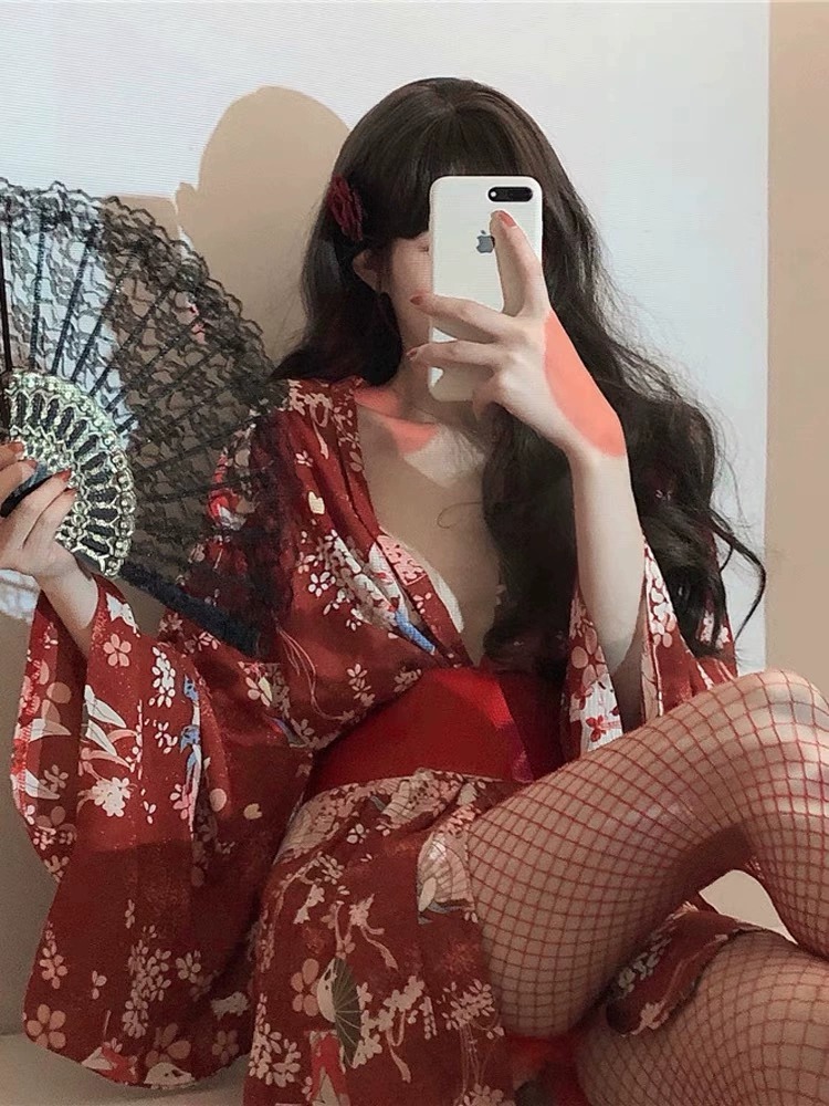 Sex Japanese Kimono Sexy Sleep - Robe Silk Women incelemesi ve fiyatı
