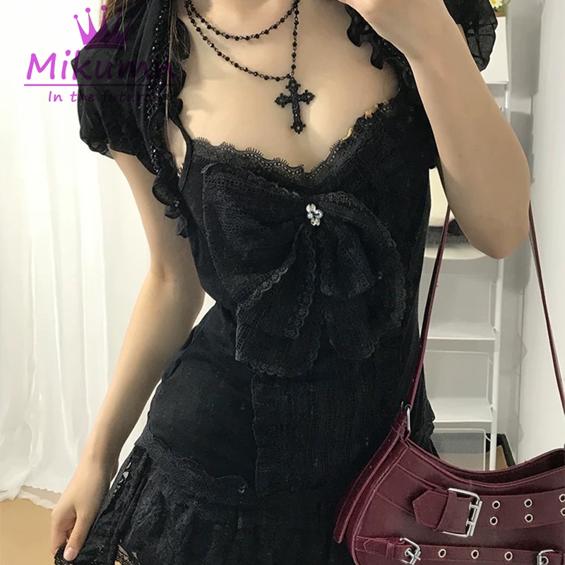 Mikumn Gothic Lolita Black Lac - Cami Top Lace incelemesi ve fiyatı