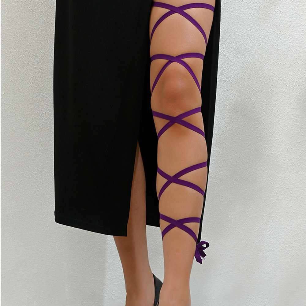Punk Arm Wrap Elastic Crossed  - Garter Belt Set incelemesi ve fiyatı