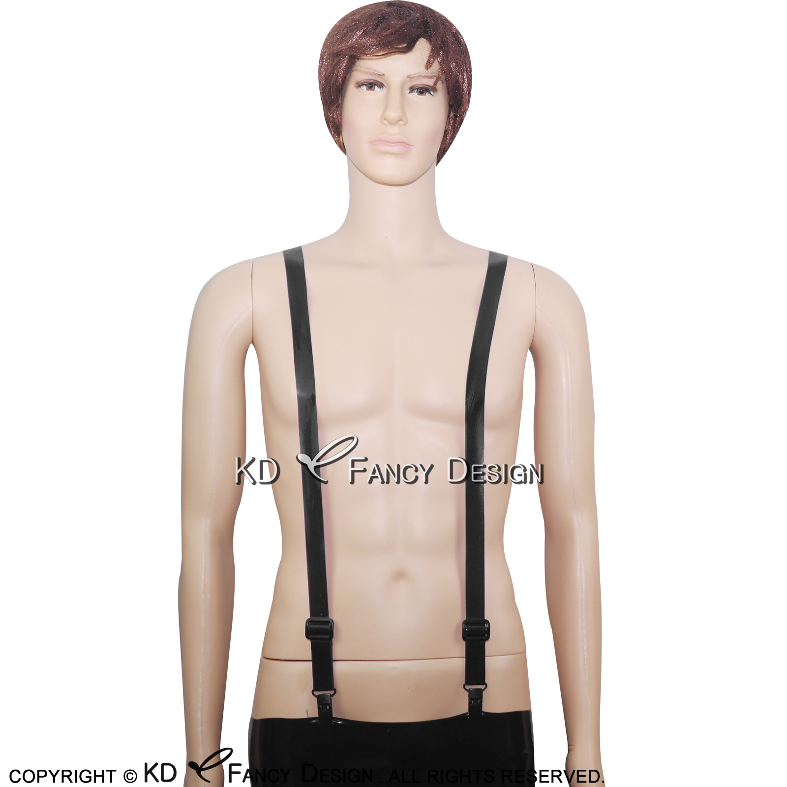 Black Sexy Rubber Latex Suspen - Garter Belt Set incelemesi ve fiyatı