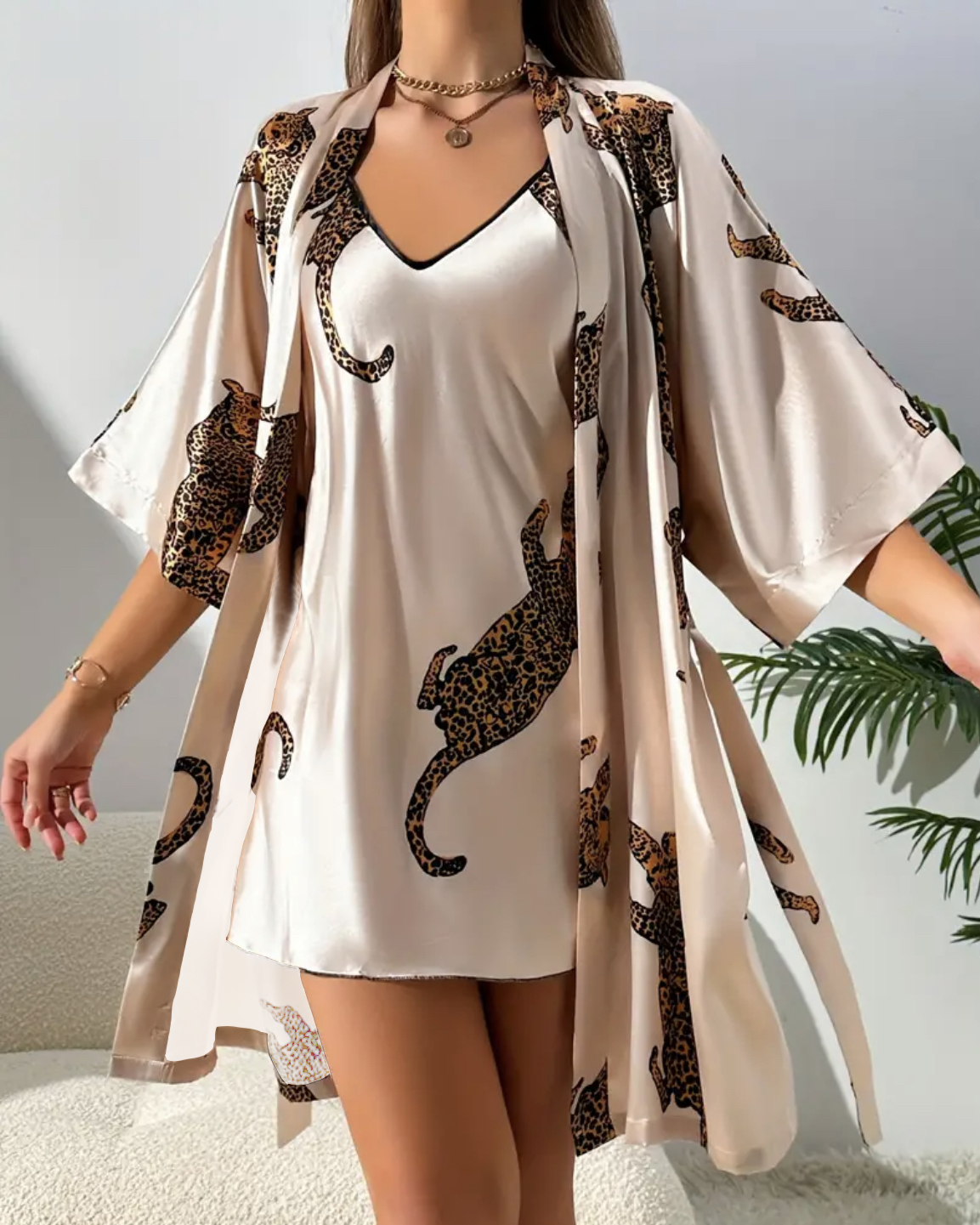 Imitation silk sleepwear sexy  - Robe Silk Women incelemesi ve fiyatı