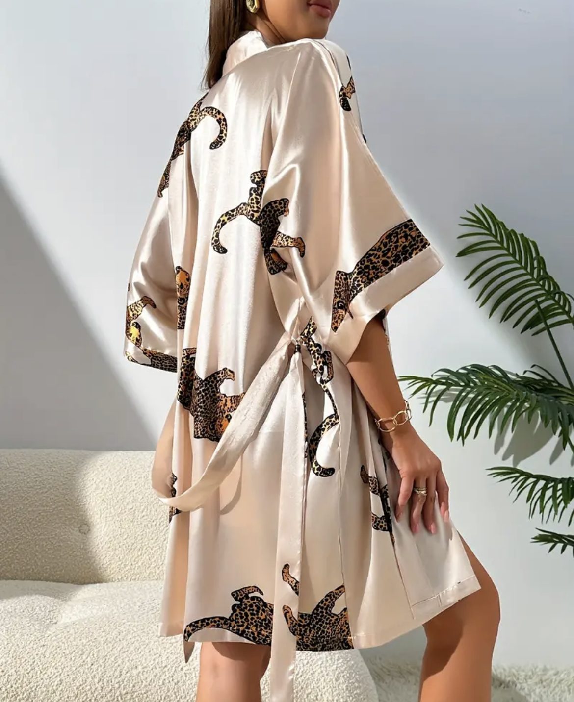 Imitation silk sleepwear sexy  - Robe Silk Women incelemesi ve fiyatı