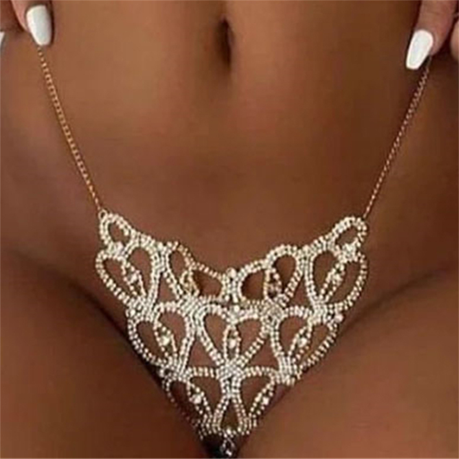 Sexy Body Chain Heart-shaped T - Thong Bikini Women incelemesi ve fiyatı