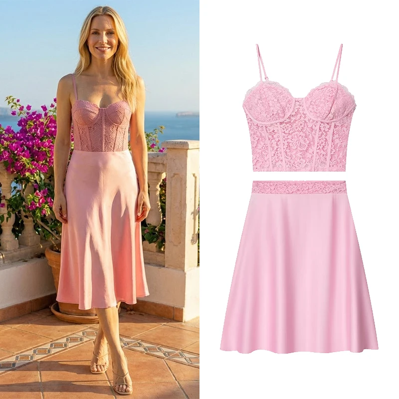 FANAN Women Fashion 2 Piece Se - Cami Top Lace incelemesi ve fiyatı