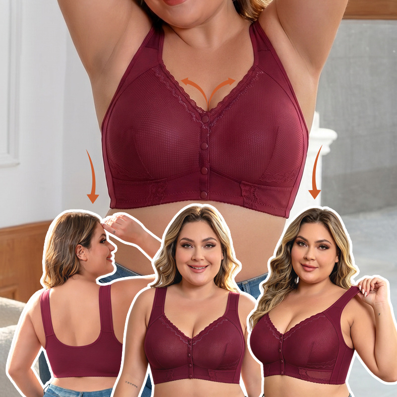 1XL to 7XL Plus Size Front Clo - Seamless Underwear Women incelemesi ve fiyatı