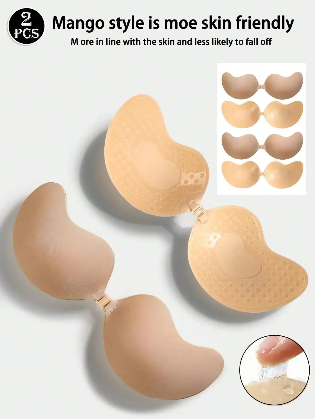 4pcs/Set (2 Black + 2 Nude) St - Strapless Bra Backless incelemesi ve fiyatı