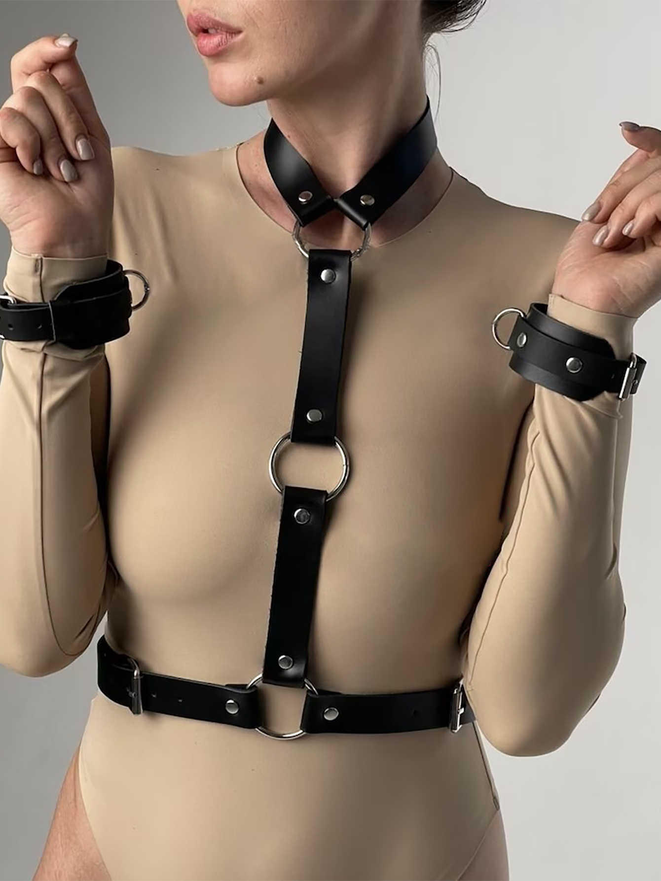 Women's Sexy Leather Harness B - Garter Belt Set incelemesi ve fiyatı