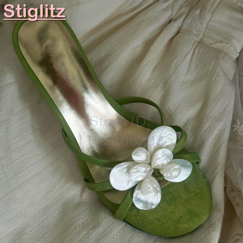 White Flower High Heels Slippe - Slip Dress Satin incelemesi ve fiyatı
