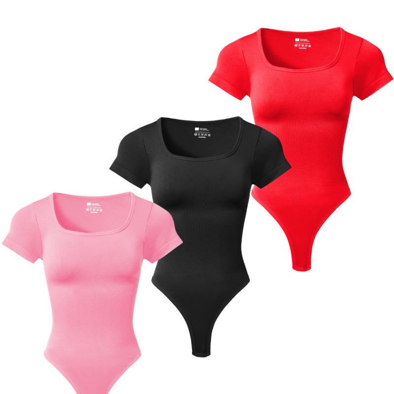 Women Plus Size Square Neck Sh - Shapewear Bodysuit Firm incelemesi ve fiyatı