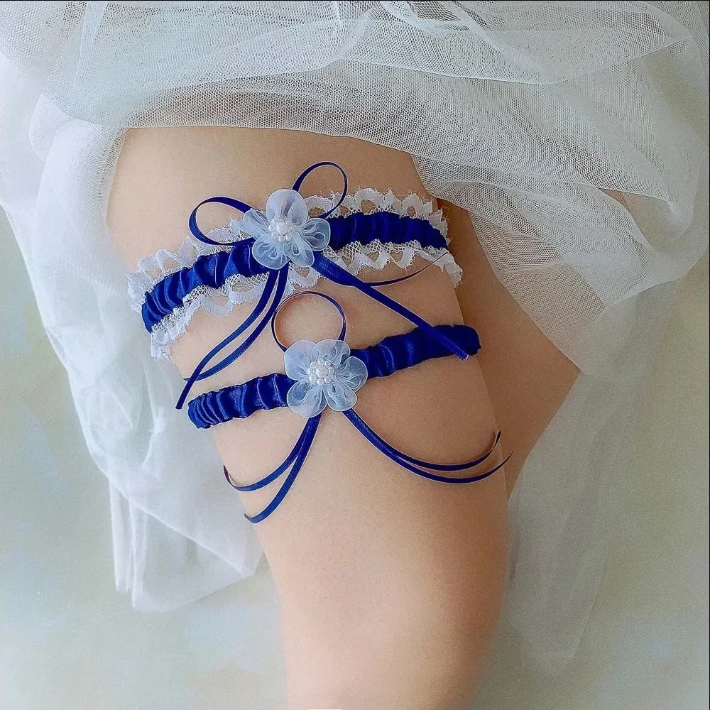 2pcs/Set Satin Ribbon Wedding  - Garter Belt Set incelemesi ve fiyatı