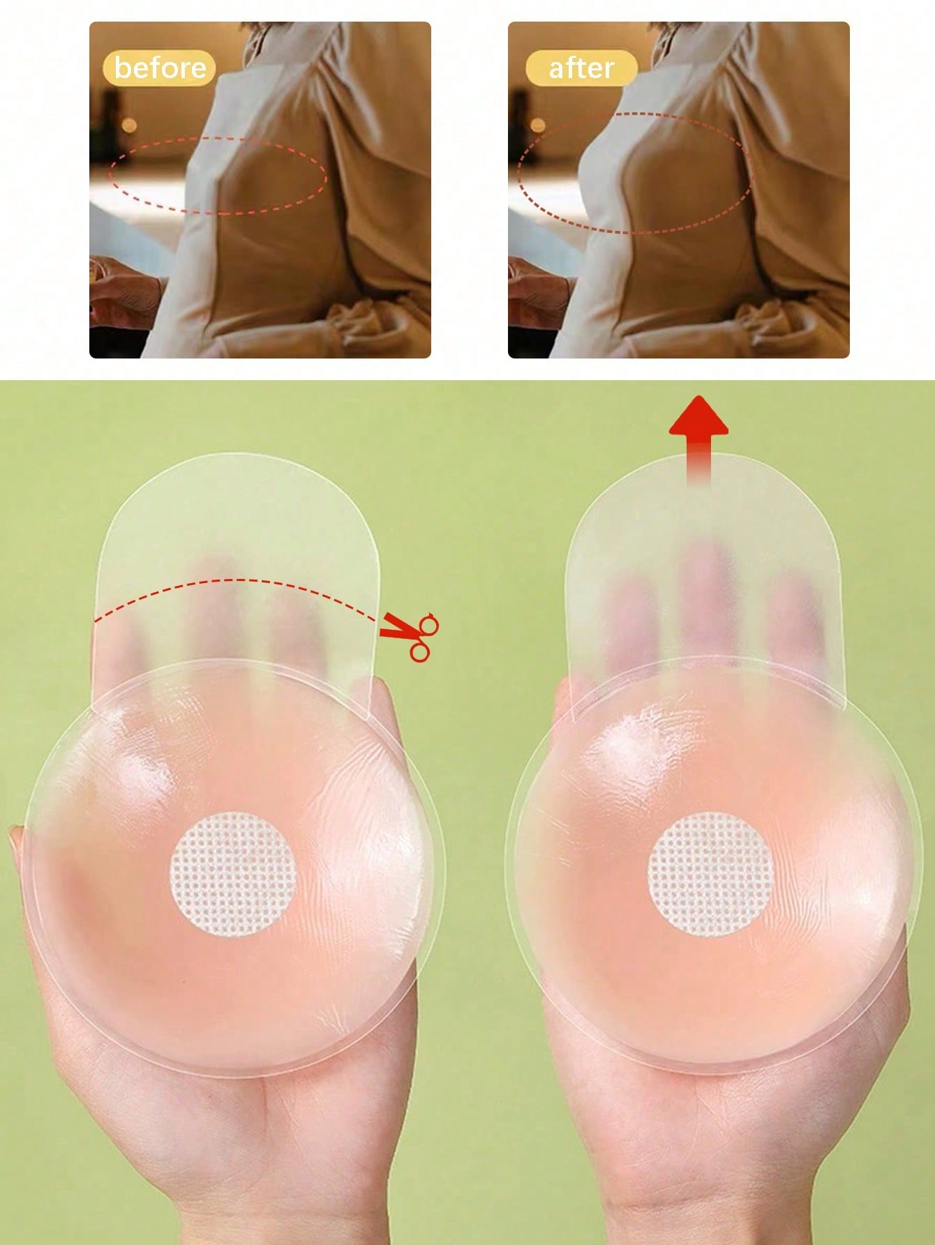 6.5cm Invisible Silicone Breas - Strapless Bra Backless incelemesi ve fiyatı