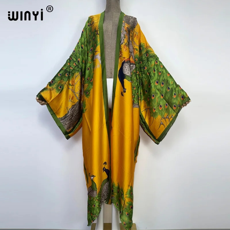 WINYI 2022 Summer Women Cardig - Robe Silk Women incelemesi ve fiyatı