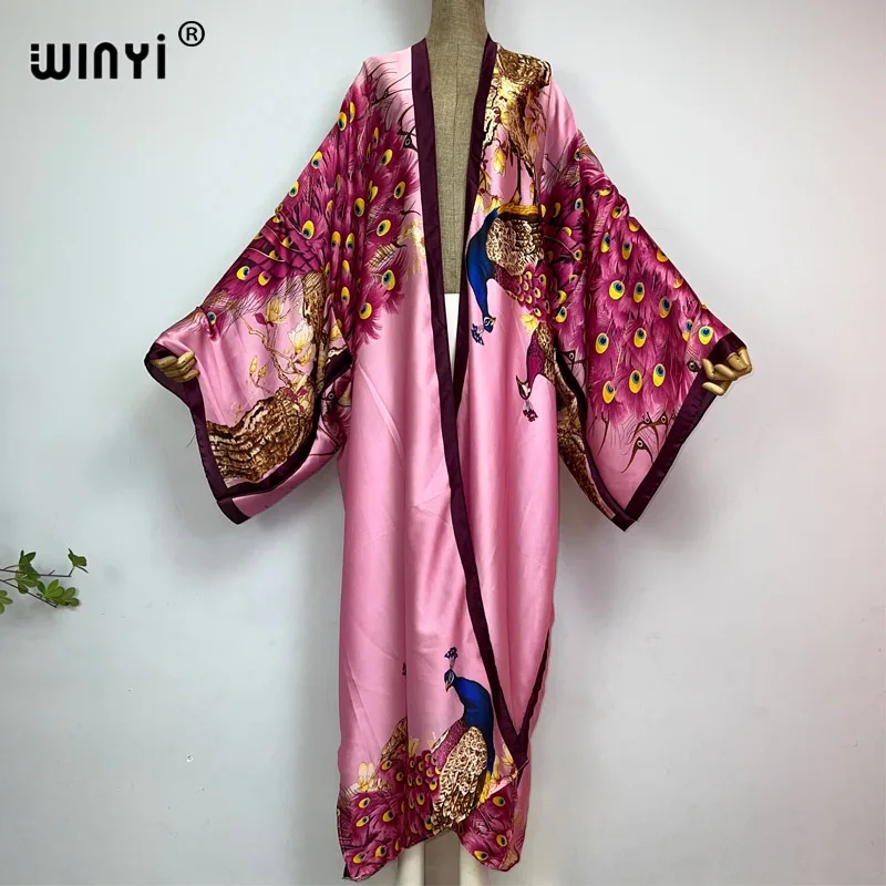 WINYI 2024 Summer Women Cardig - Robe Silk Women incelemesi ve fiyatı