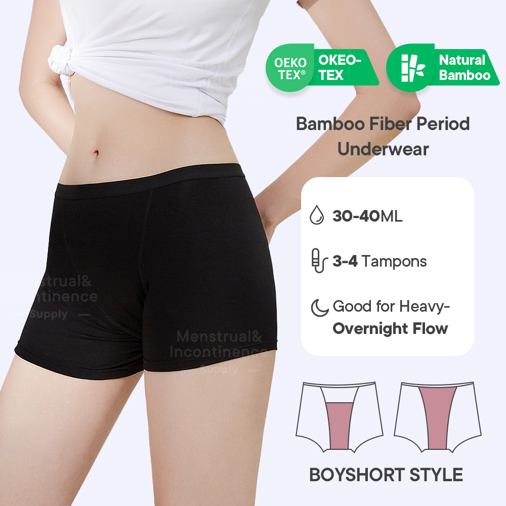 Bamboo Fiber Period Underwear  - Boyshort Underwear incelemesi ve fiyatı