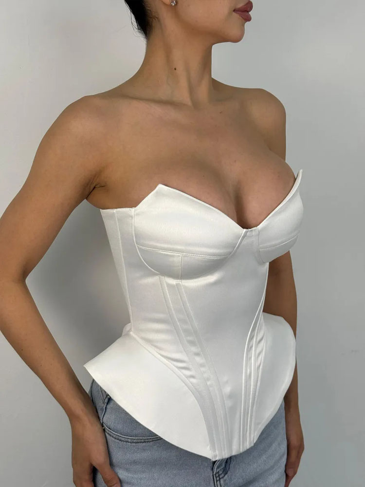 BKQU Sexy Fishbone Strapless C - Corset Waist Cinch incelemesi ve fiyatı